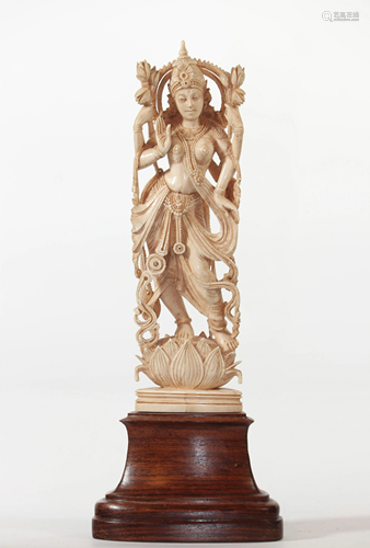 India sculpture of a goddess circa 1900