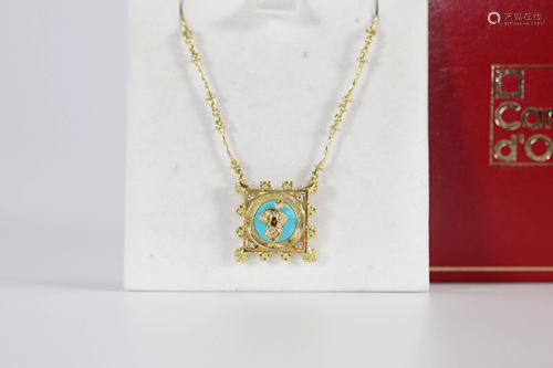 Salvador Dali Madonna de Port Lligat Necklace in yellow