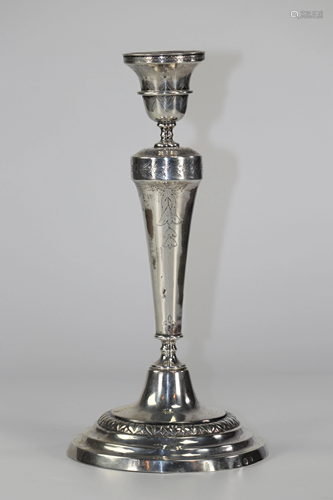 18th silver candlestick