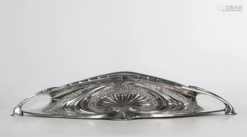 Art Nouveau silver-plated planter, probably WMF,