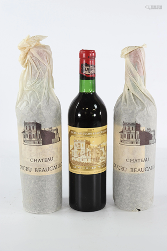 3 bottles of Chateau Ducru Beaucaillou 1967 - 2nd