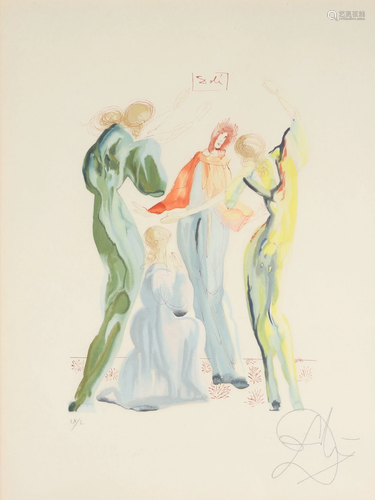 Salvador Dali La Danse 1960 Color lithograph on arches