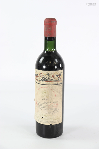 1 bottle of Chateau Mouton Rotschild 1957 - 1er grand