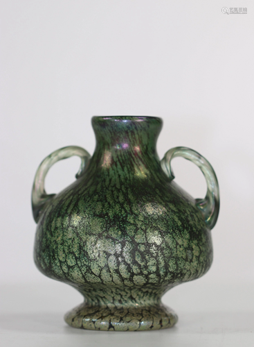 Art Nouveau vase in the style of Loetz, circa 1900