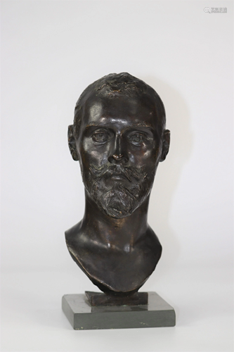 Bronze Edgard Degas portrait of the lost wax artist