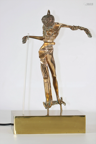 Salvador Dali Woman with the head of a rose Bronze with