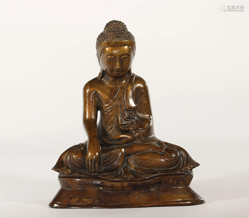 China bronze Buddha Qing period