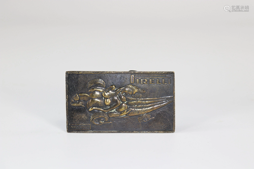 Salvador Dali 1970 Bronze plaque made for Pirelli