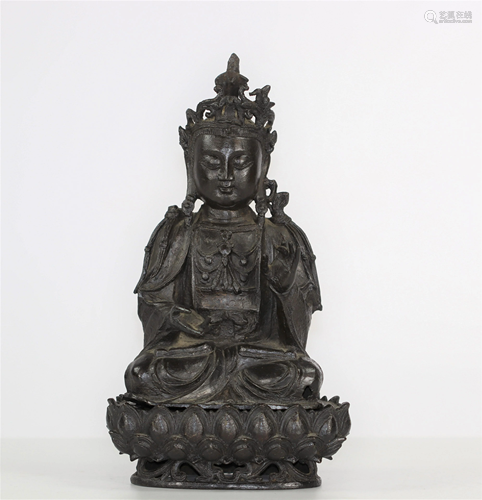 China bronze Buddha Ming period