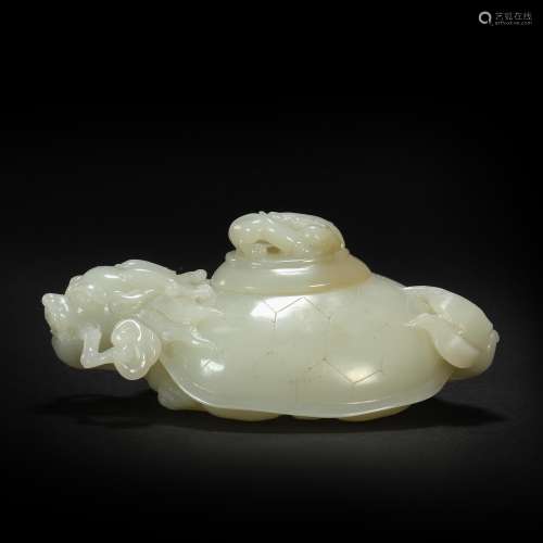 HeTian Jade Beast Shape Ornament from Qing
