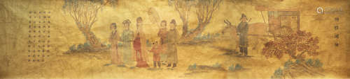 Silk Painting of Human story from Liao