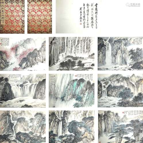 Landscape Ink Painting Album from FuBaoShi