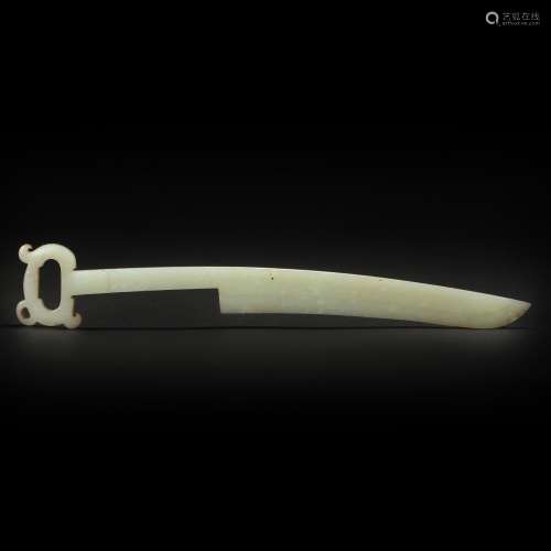 HeTian Jade Knife from Qing