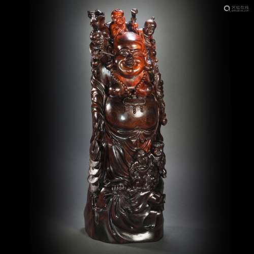 Red Sandalwood Ornament from Qing