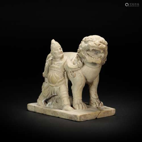 Stone Human Trains Lion form from Ming