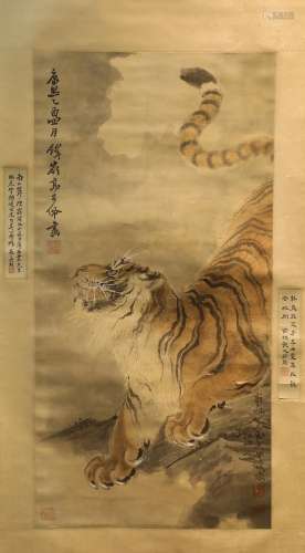 Ink Painting of Tigers from GaoQiPei