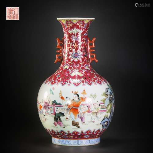 Kiln Showing Vase from Qing