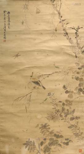 Ink Painting of Flowers and Birds from WangXueTao