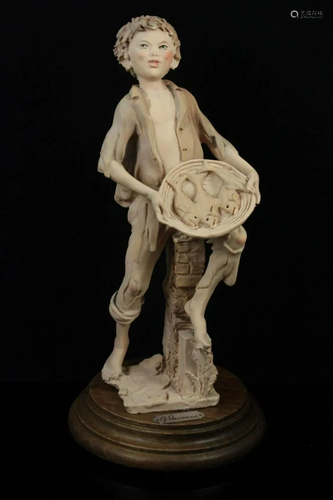 Giuseppe Armani Figurine Boy Selling Fish