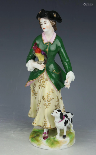 Antique Dresden Volkstedt figurine 