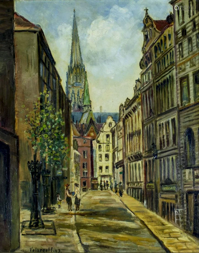 Ernst Volbrecht (German,1877-1954) oil painting