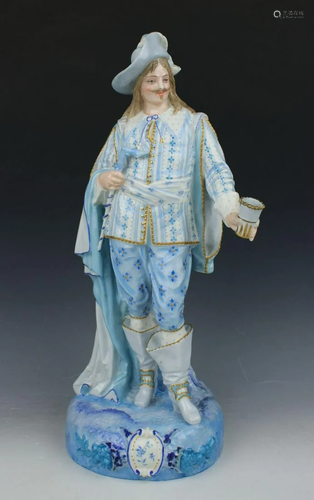 19C Paul Dubois French porcelain figurine 