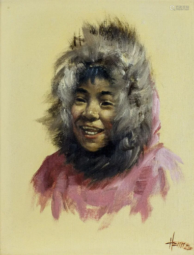 Ellen Goodale (AK,1915-1991) oil painting