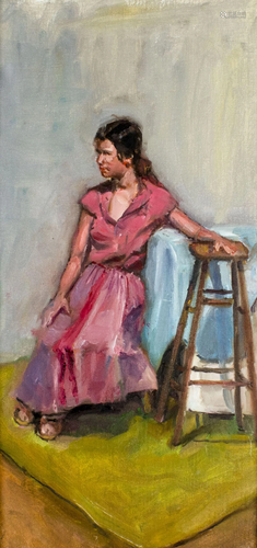 Rosanne Reiff (US,20C) oil painting