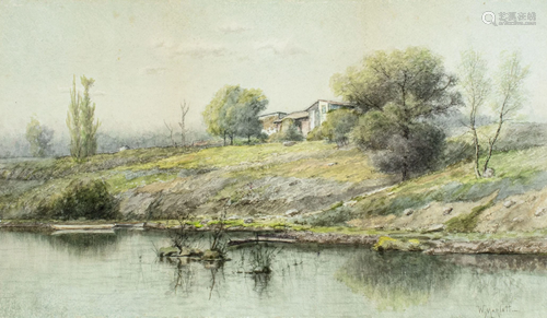 Wilson Marlatt (NY,1837-1911) watercolor painting