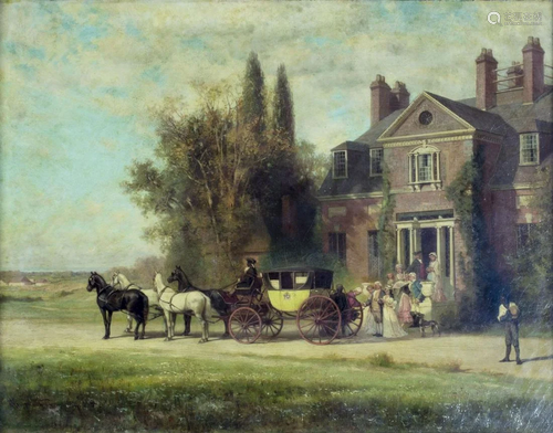 Alfred Thompson (NY,MD,NJ,1840-1896) oil painting