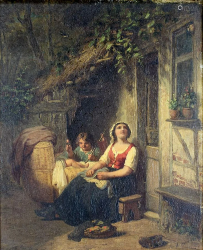 Francois Verheyden (Belgian,1806-1889) oil painting