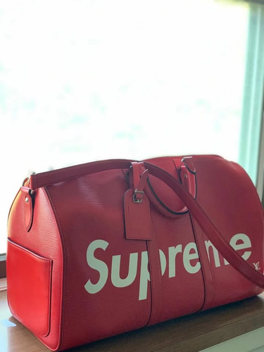 Louis Vuitton X Supreme LV Supreme Red Epi Keepall