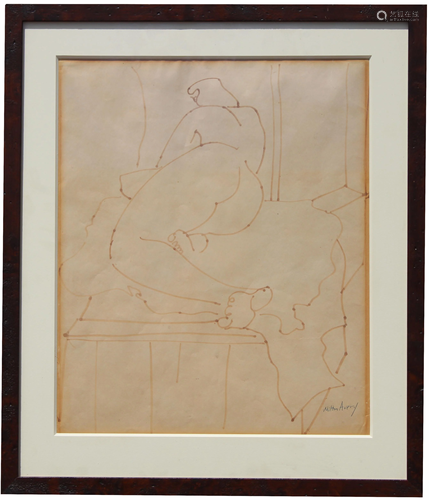 Milton Clark Avery (1885 - 1965) Reclining Nude