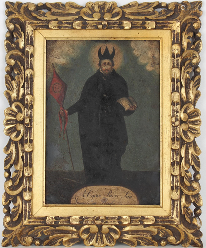 18th C. Spanish School Painting of San Ignacio