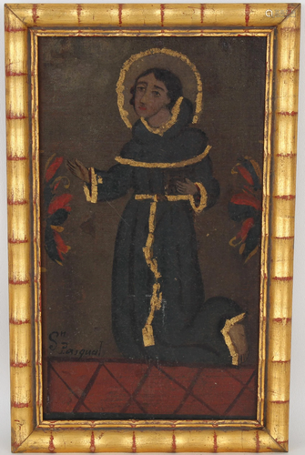 18th C. Spanish School Painting of San Pasqual