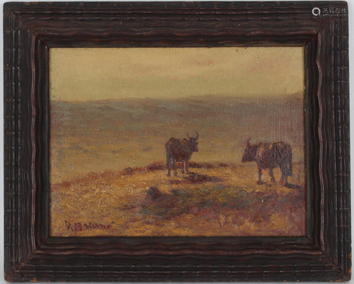 Signed, 19th C. Bucolic Landscape Painting