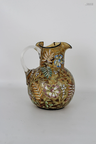 Moser Art glass Pitcher