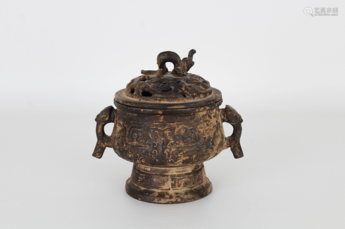 Chinese Archaic Style Bronze Censer