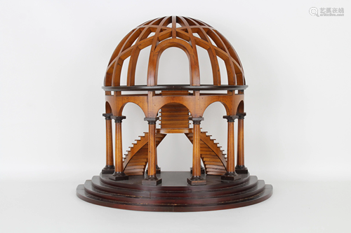 Architectural Model of a Round Half Rotunda