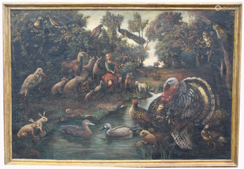 Large Old Master Painting, Allegory of Noah's Ark