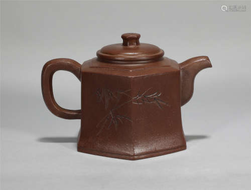 Yixing Glazed Teapot Qing Style