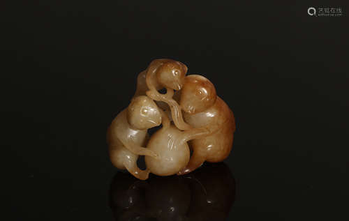 Carved Jade Qing Style