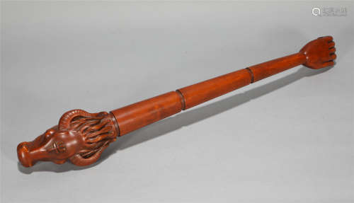 Carved Boxwood Scepter Qing Style