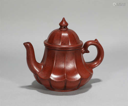 Yixing Glazed Teapot Qing Style