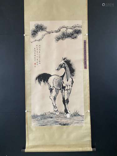 Chinese Painting Signed Cubeihong