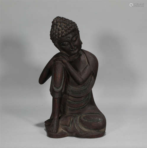 Carved Aloewood Buddha Qing Style