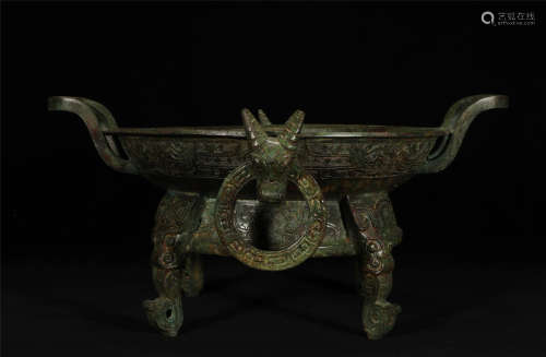 Bronze Hu Shang Style