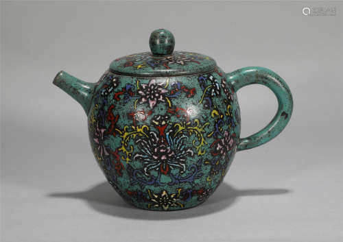 Yixing Glazed Teapot Qing Style