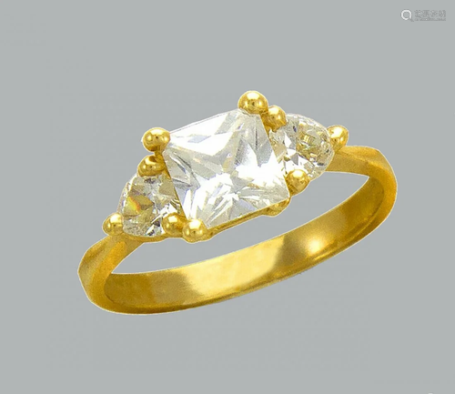 14K YELLOW GOLD CZ SOLITAIRE ENGAGEMENT RING PRI…