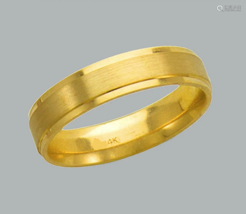 14K Y/ GOLD WEDDING BAND RING COMFORT SATIN 5mm …